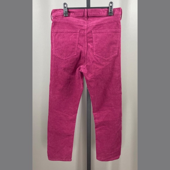 NEW Gap Pants Womens 10 30 short burgundy red corduroy cigarette skinny preppy - Picture 7 of 9
